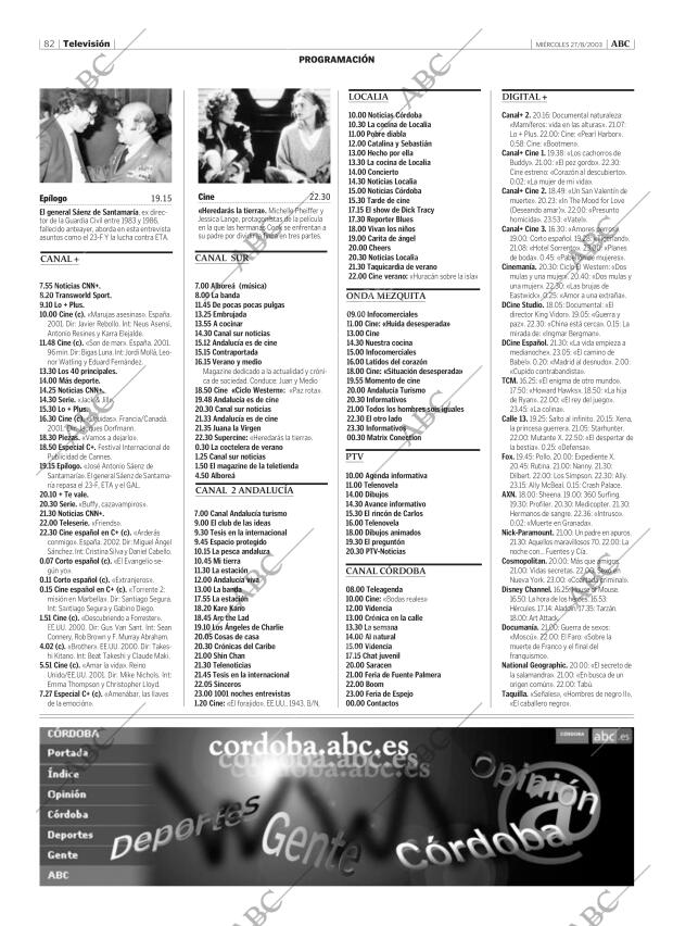 ABC CORDOBA 27-08-2003 página 82