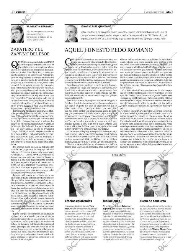 ABC MADRID 27-08-2003 página 8