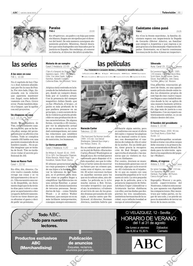 ABC SEVILLA 28-08-2003 página 81