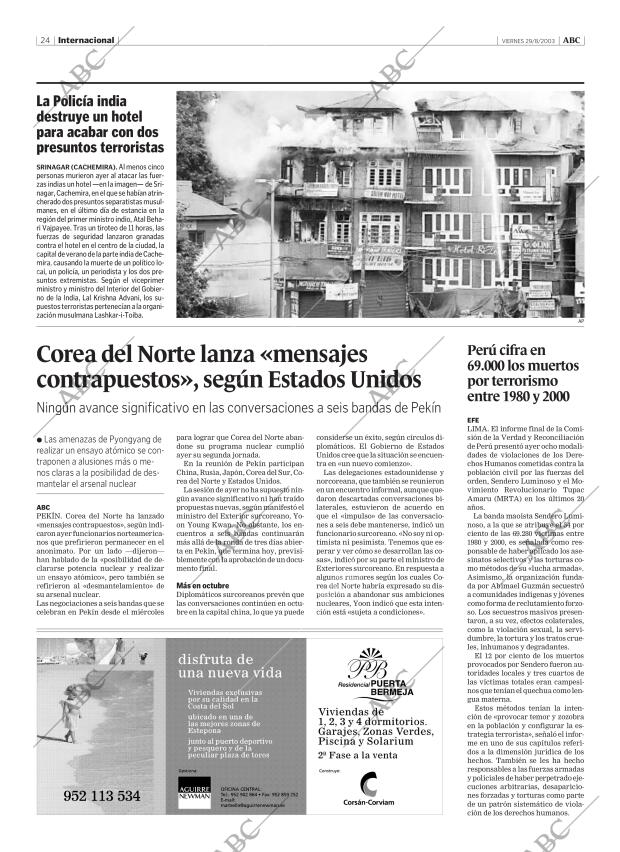 ABC MADRID 29-08-2003 página 24