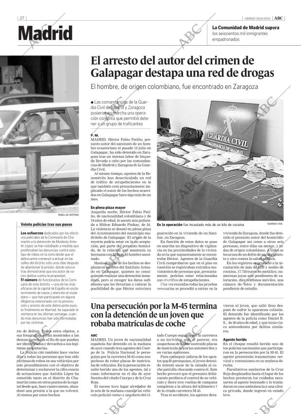 ABC MADRID 29-08-2003 página 27