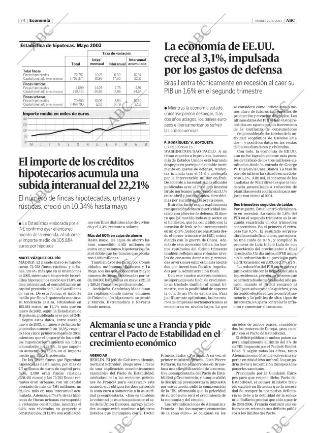 ABC MADRID 29-08-2003 página 74
