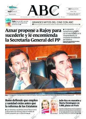 ABC MADRID 31-08-2003 página 1