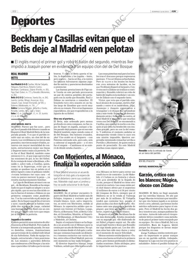 ABC MADRID 31-08-2003 página 102