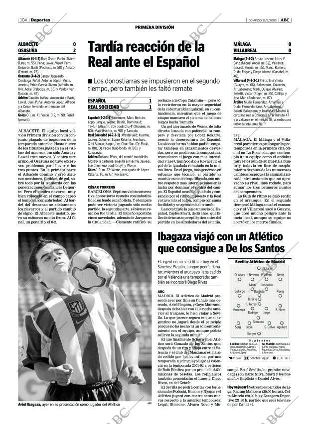 ABC MADRID 31-08-2003 página 104