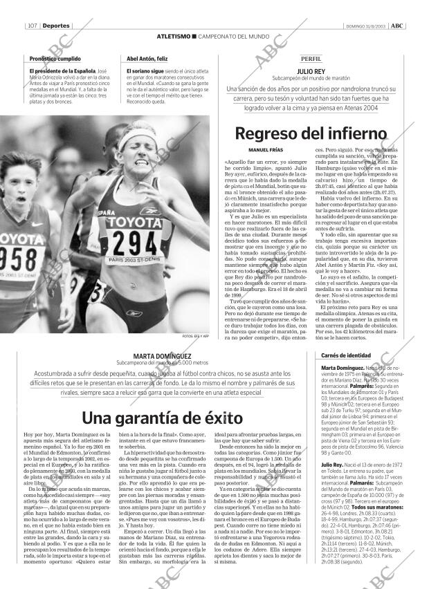 ABC MADRID 31-08-2003 página 107