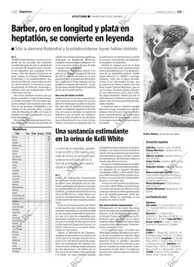 ABC MADRID 31-08-2003 página 108