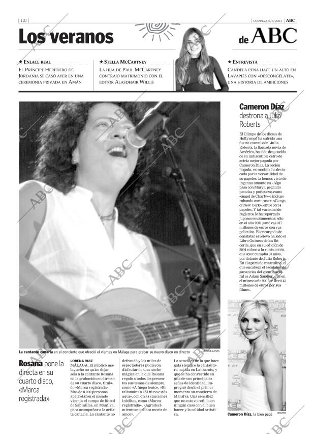 ABC MADRID 31-08-2003 página 110
