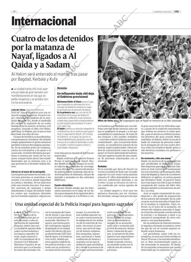 ABC MADRID 31-08-2003 página 28