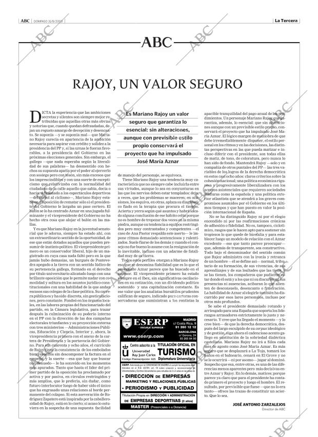 ABC MADRID 31-08-2003 página 3
