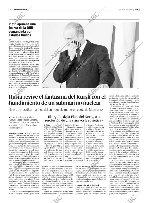 ABC MADRID 31-08-2003 página 30