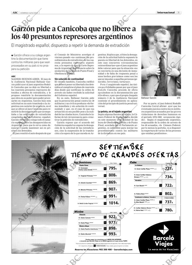 ABC MADRID 31-08-2003 página 31