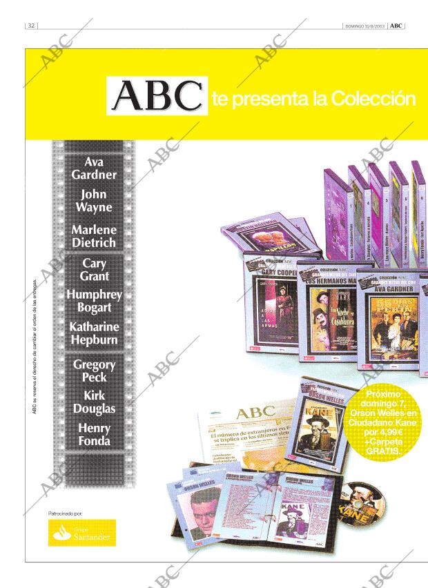 ABC MADRID 31-08-2003 página 32