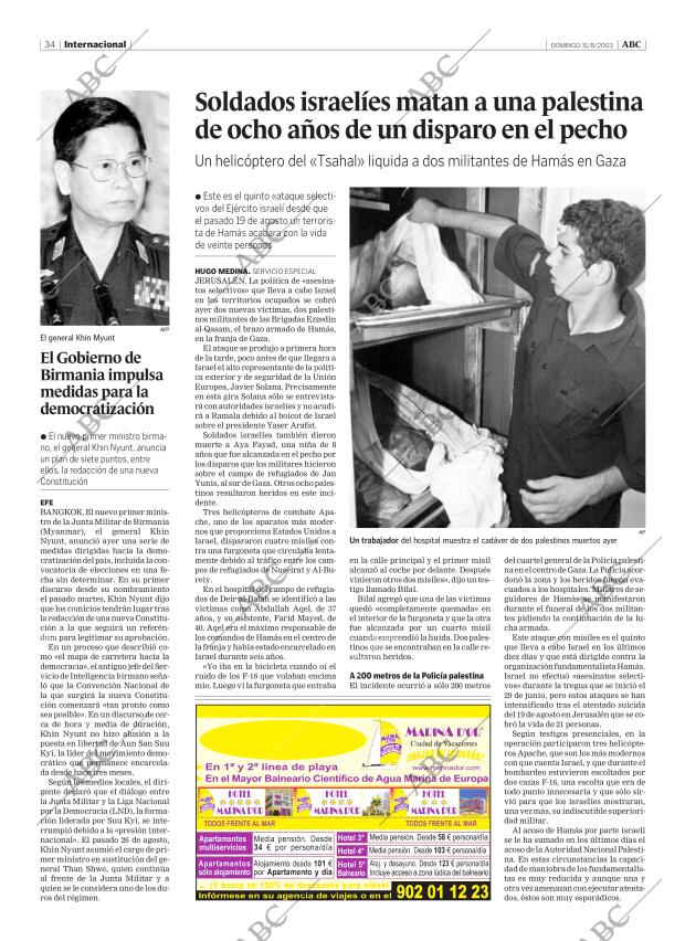 ABC MADRID 31-08-2003 página 34