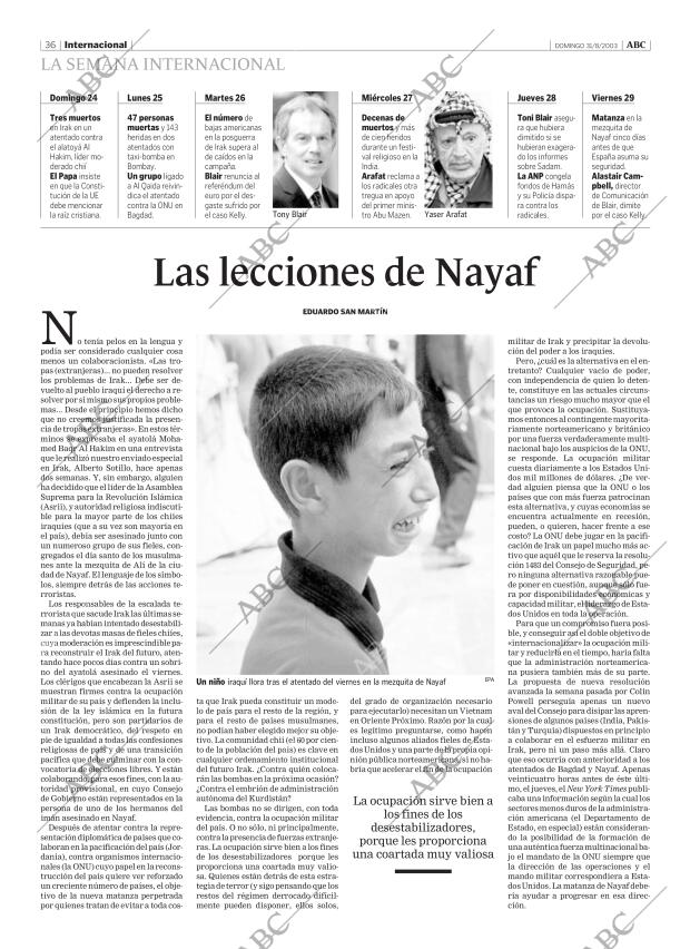 ABC MADRID 31-08-2003 página 36