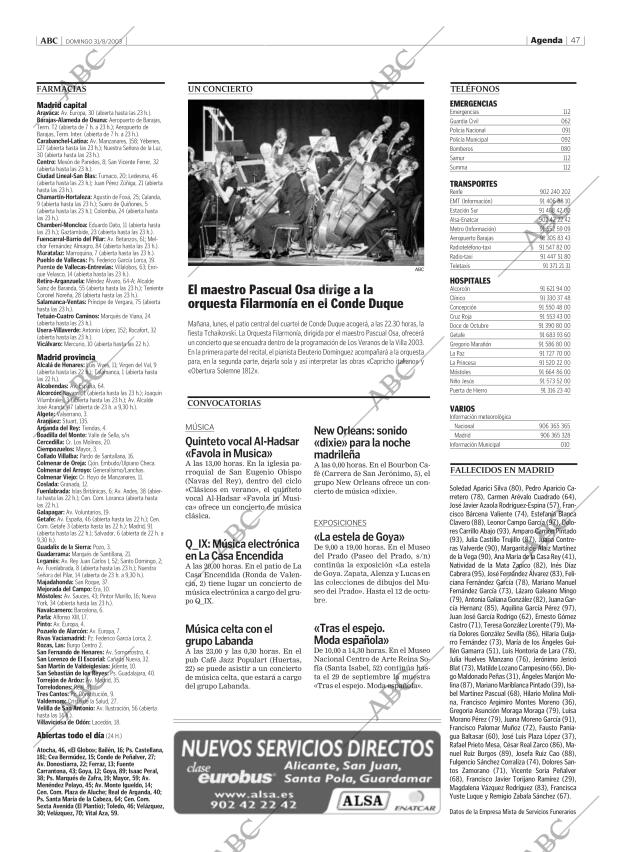 ABC MADRID 31-08-2003 página 47