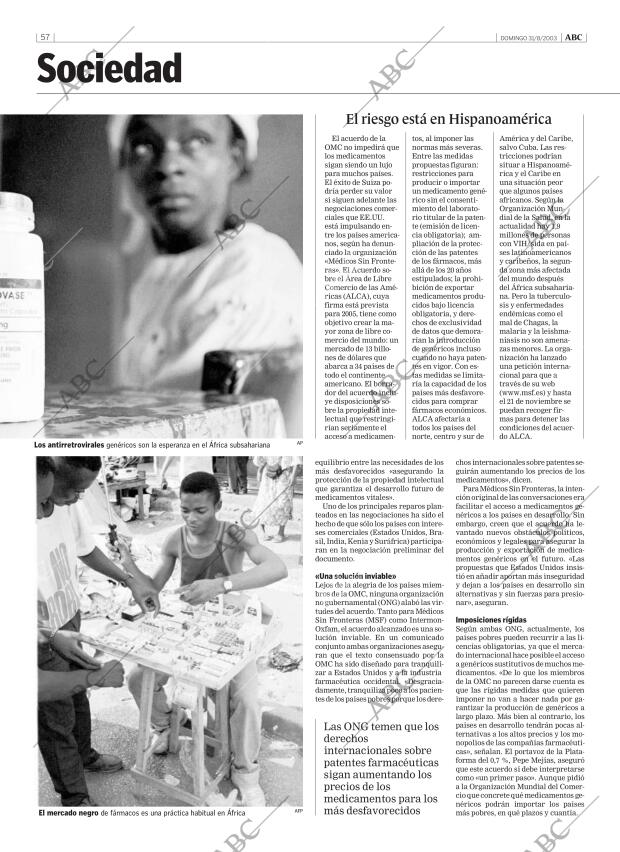 ABC MADRID 31-08-2003 página 57