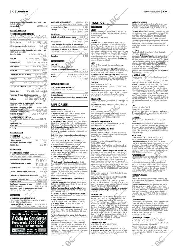 ABC MADRID 31-08-2003 página 72