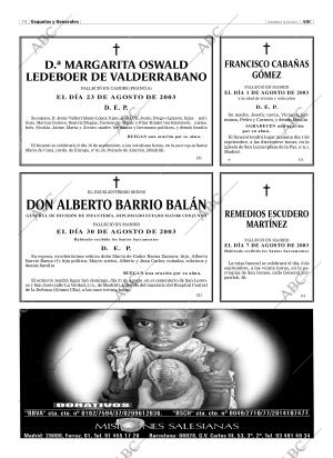 ABC MADRID 31-08-2003 página 74