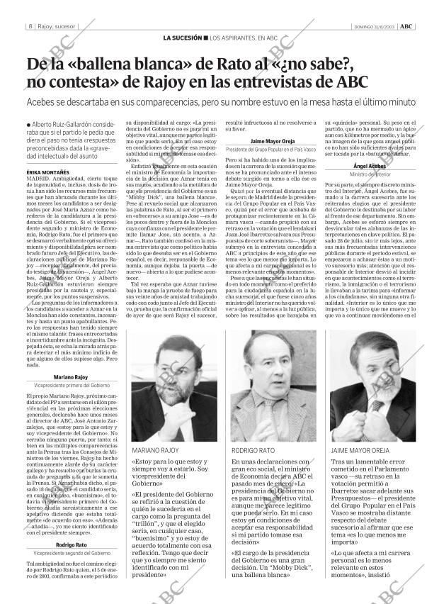 ABC MADRID 31-08-2003 página 8