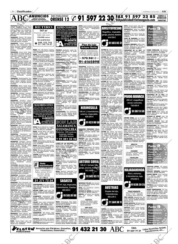ABC MADRID 31-08-2003 página 84