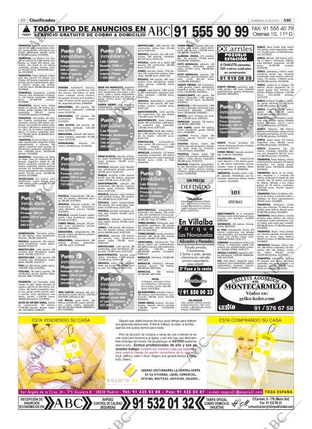 ABC MADRID 31-08-2003 página 88