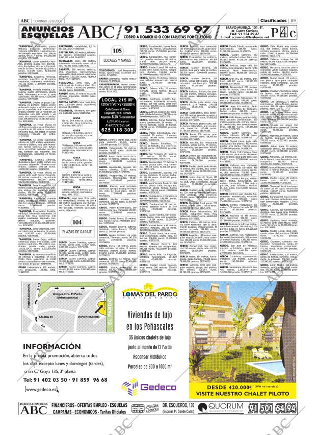 ABC MADRID 31-08-2003 página 89