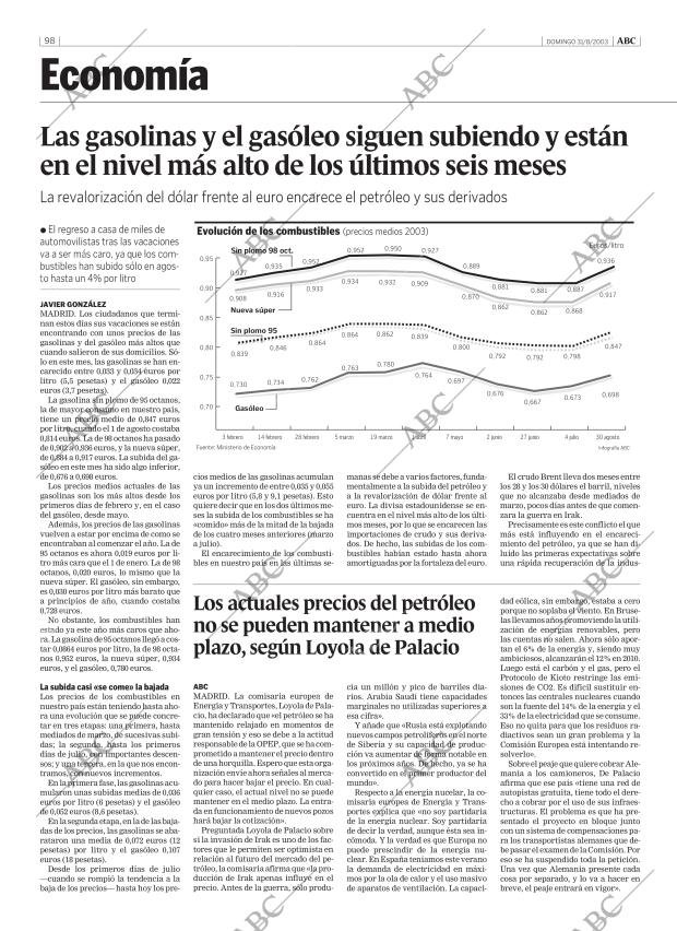 ABC MADRID 31-08-2003 página 98
