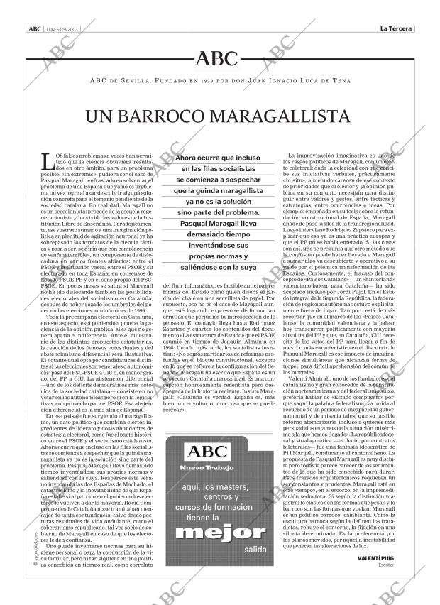 ABC SEVILLA 01-09-2003 página 3