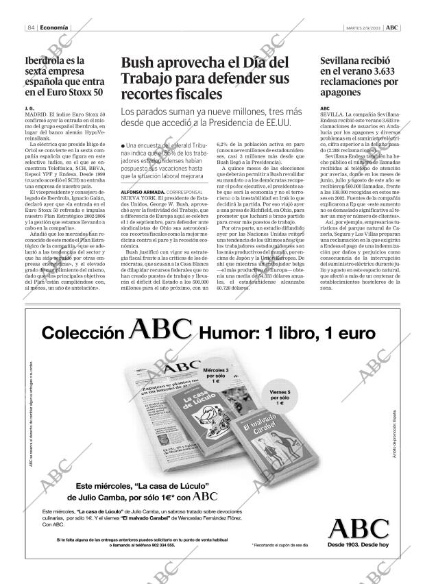 ABC MADRID 02-09-2003 página 84