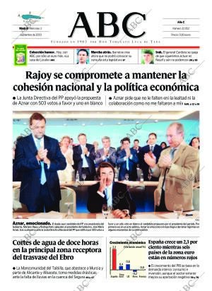 ABC MADRID 03-09-2003 página 1