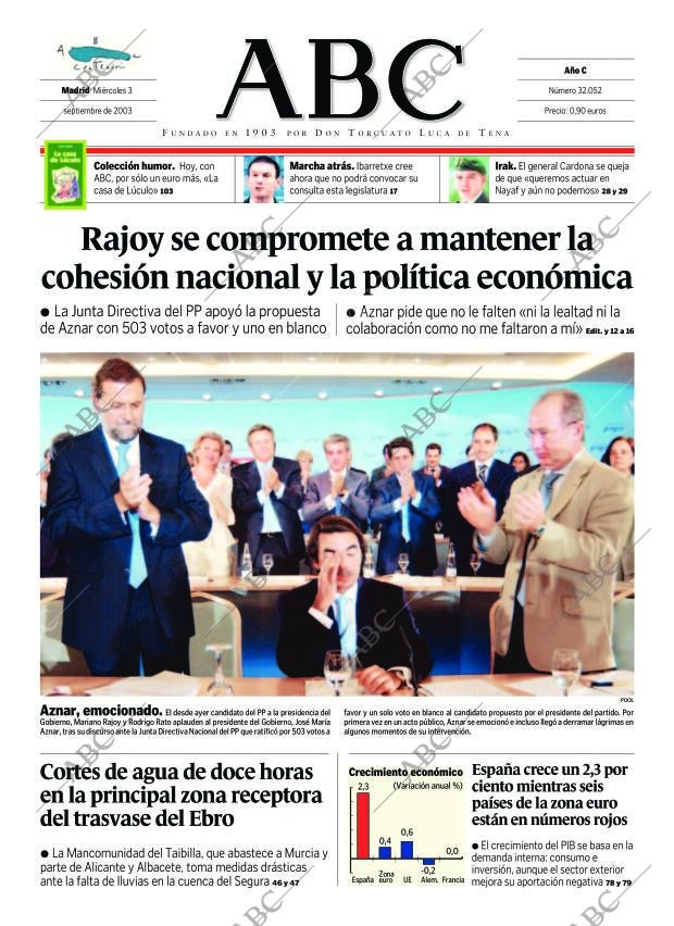 ABC MADRID 03-09-2003 página 1