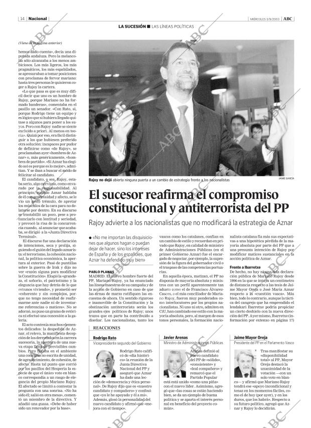 ABC MADRID 03-09-2003 página 14