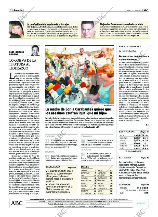 ABC MADRID 03-09-2003 página 2