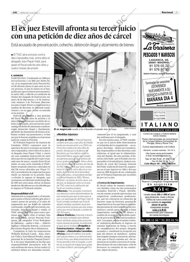 ABC MADRID 03-09-2003 página 21