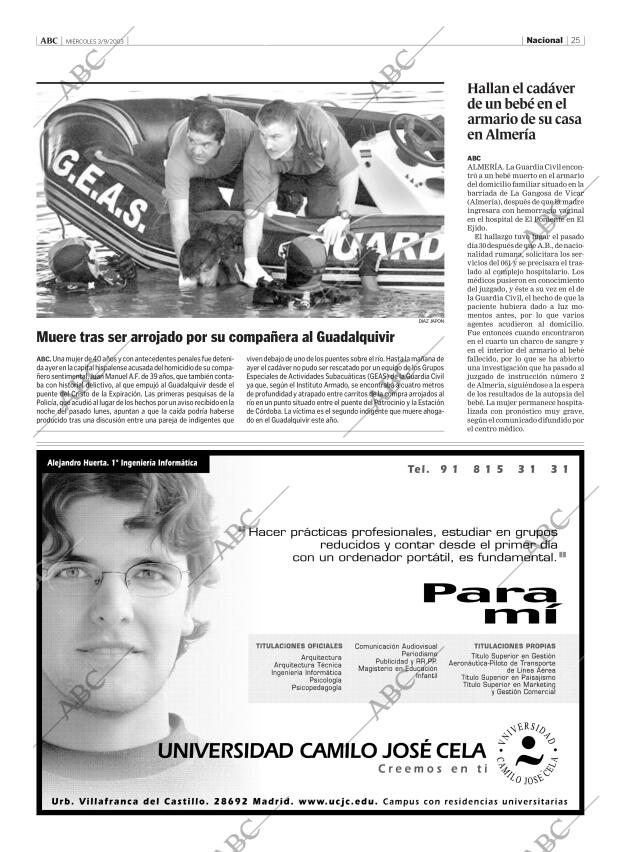 ABC MADRID 03-09-2003 página 25