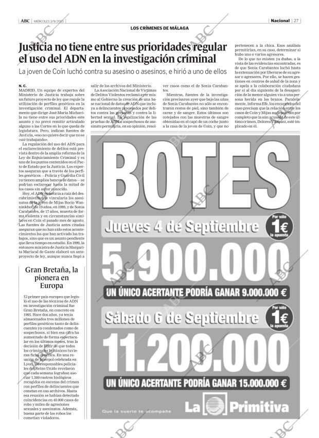 ABC MADRID 03-09-2003 página 27