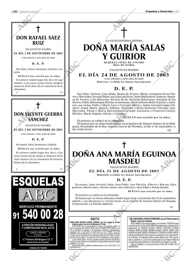 ABC MADRID 03-09-2003 página 67