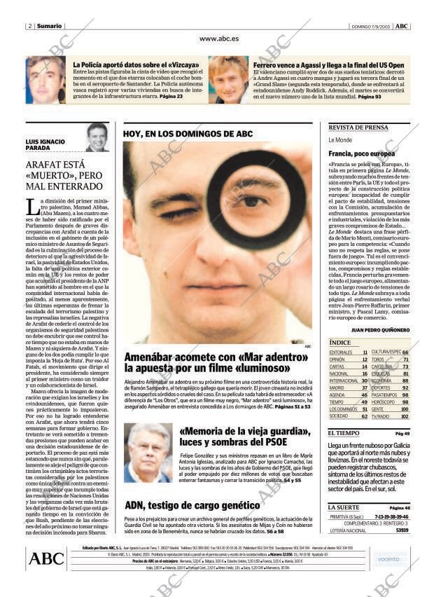 ABC MADRID 07-09-2003 página 2