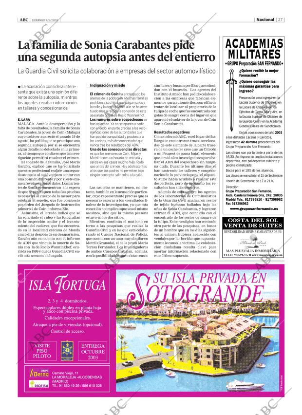 ABC MADRID 07-09-2003 página 27