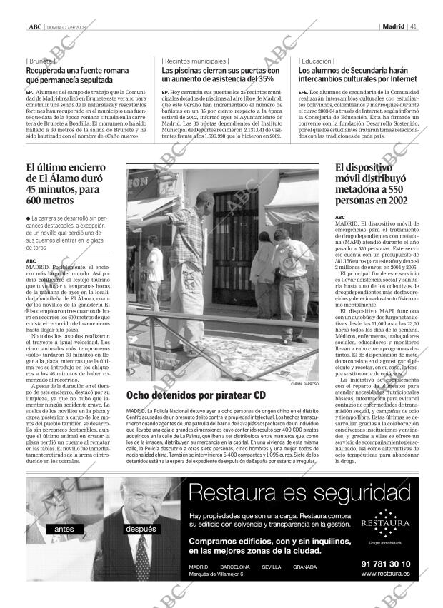 ABC MADRID 07-09-2003 página 41