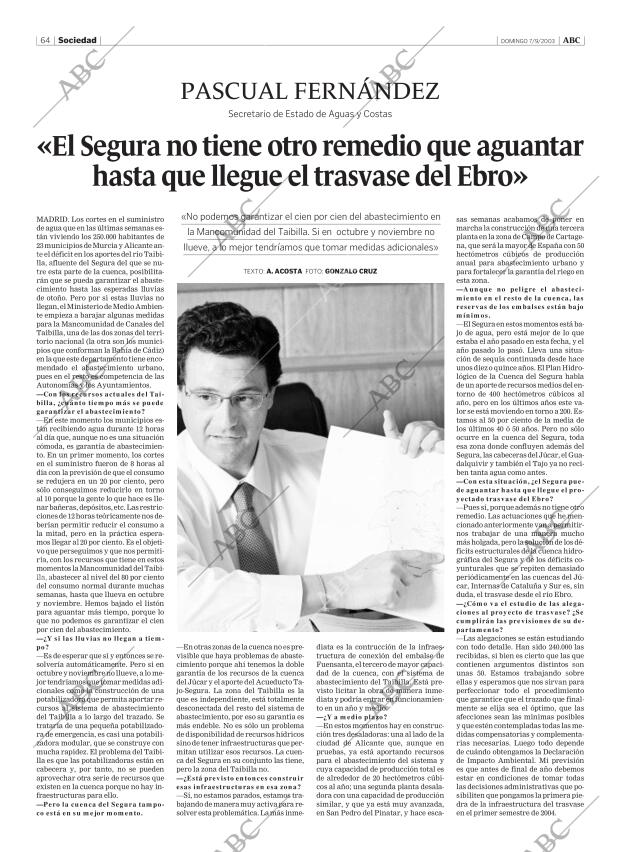 ABC MADRID 07-09-2003 página 64