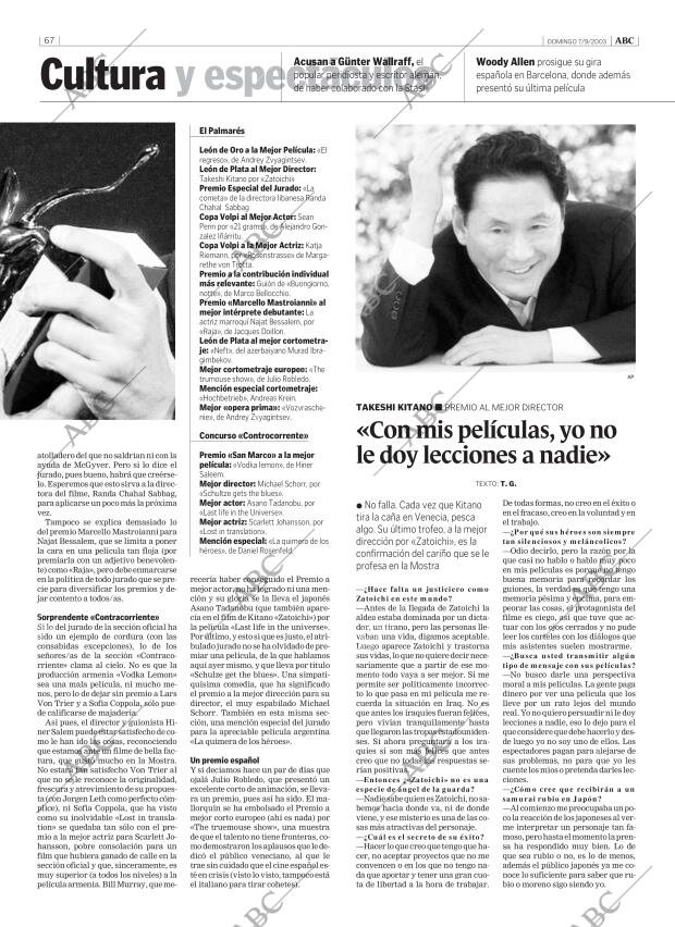 ABC MADRID 07-09-2003 página 67