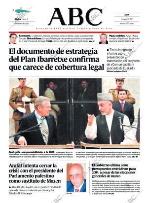 ABC MADRID 08-09-2003 página 1