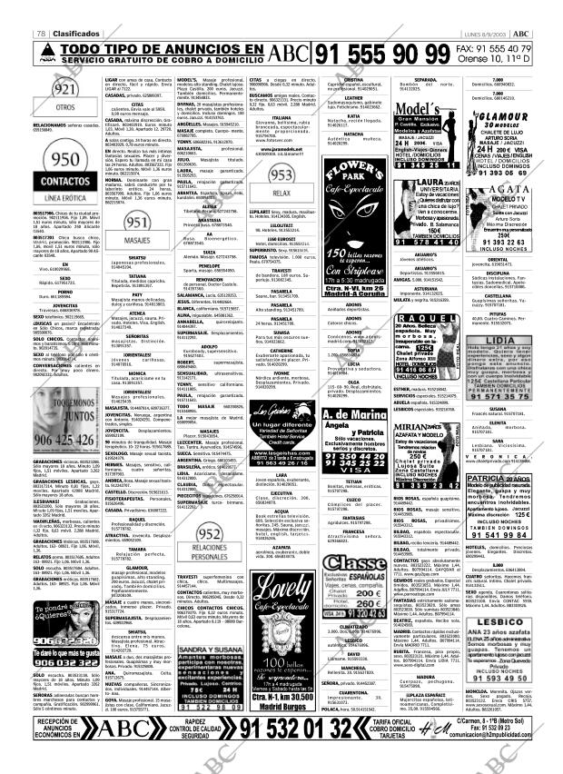 ABC MADRID 08-09-2003 página 78