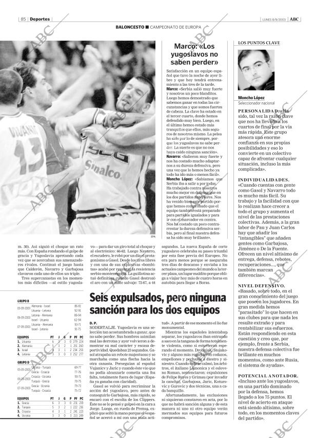 ABC MADRID 08-09-2003 página 85