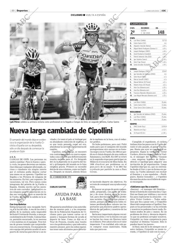 ABC MADRID 08-09-2003 página 89