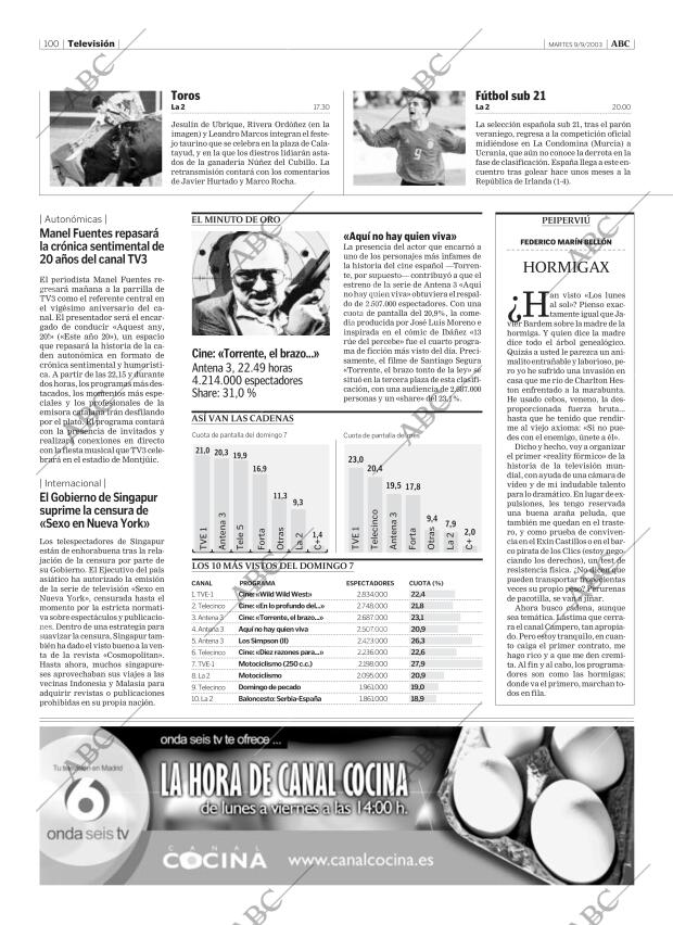 ABC MADRID 09-09-2003 página 100
