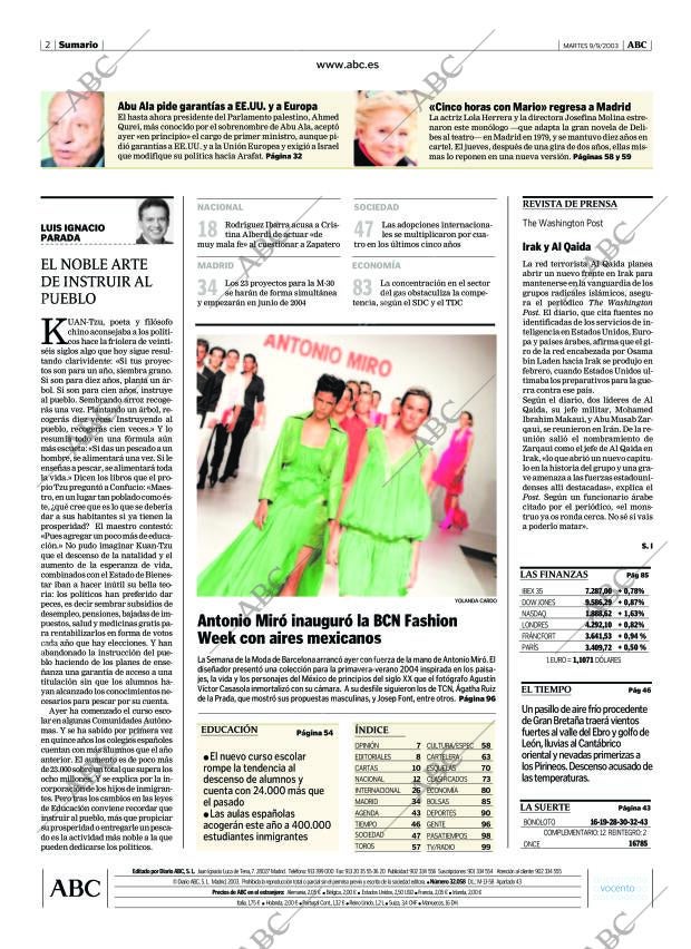 ABC MADRID 09-09-2003 página 2