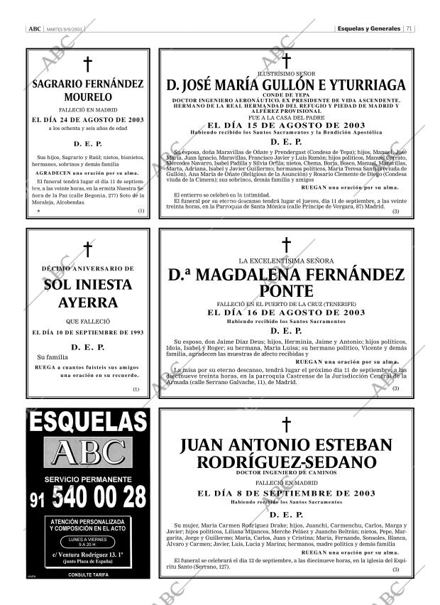 ABC MADRID 09-09-2003 página 71